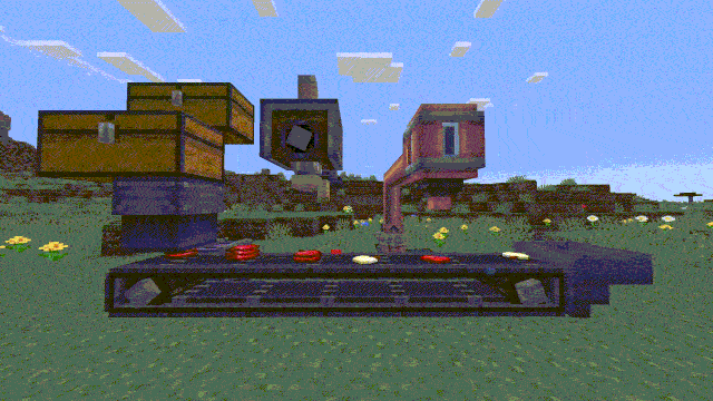 A Create machine cutting apples