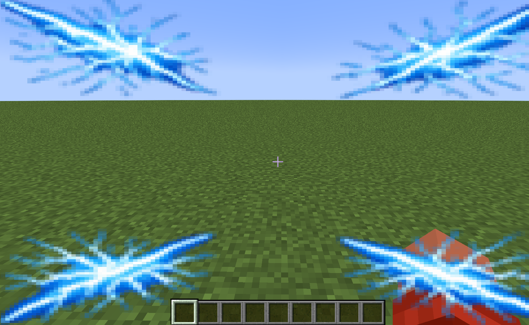 lightning overlay on a persons screen