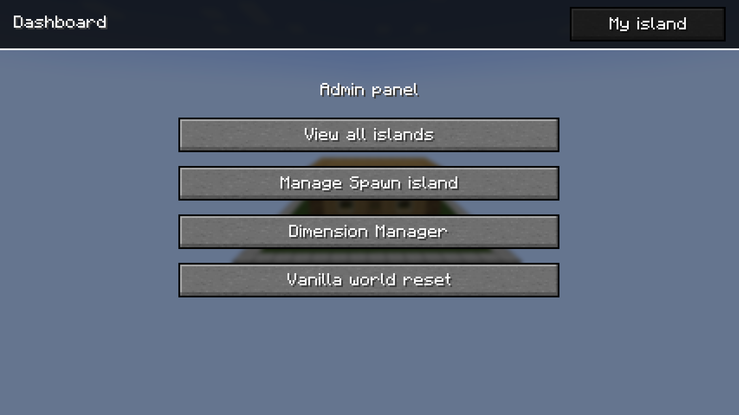 Manipule the whole created dimensions, homes and vanilla worlds as an admin