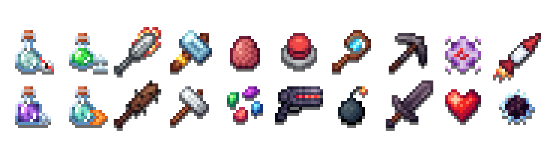 All beta block sumo, sumo duels and block sumo items, without animations or 3d models.