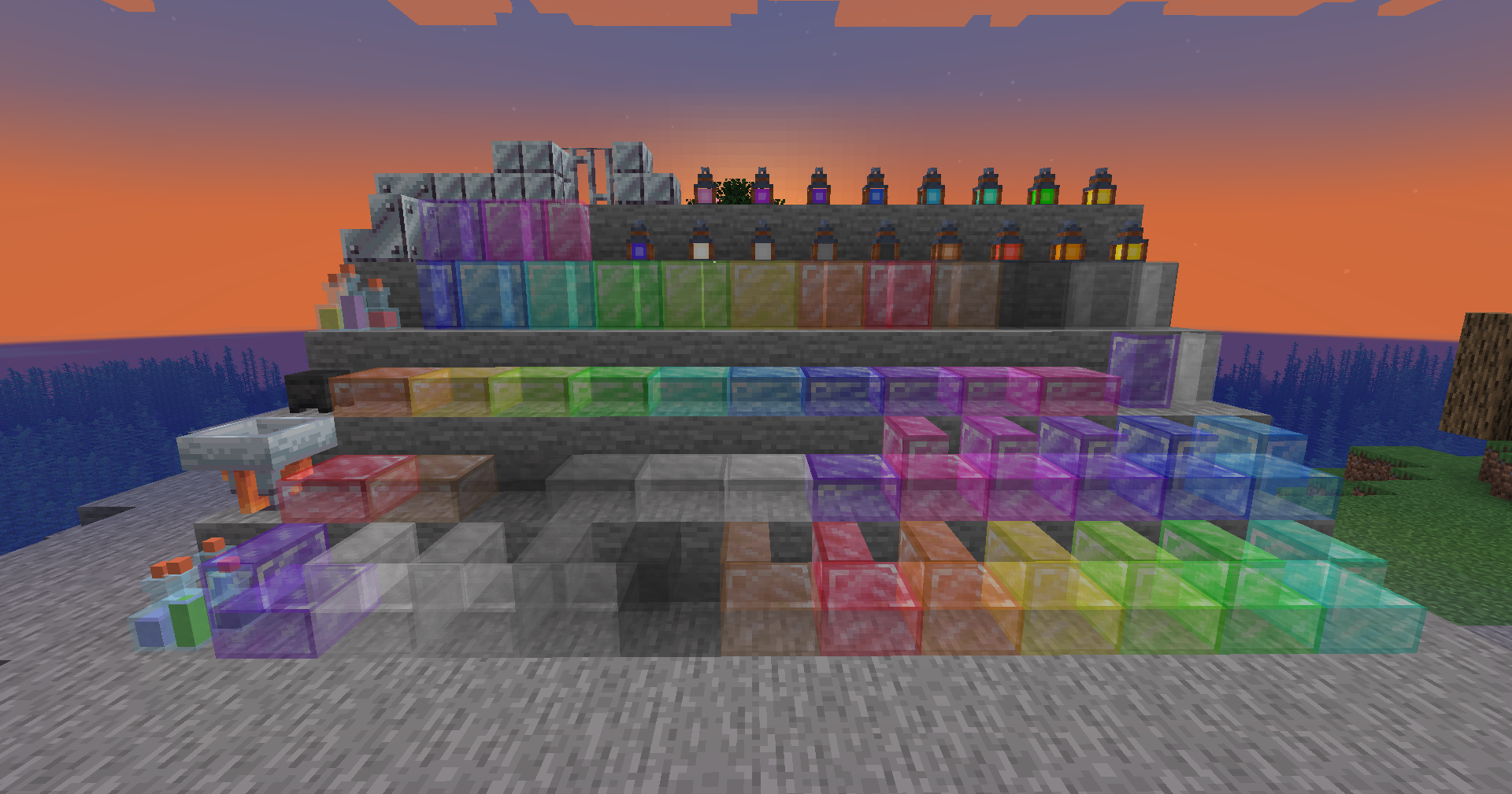 All the blocks added by Imbued Deco lined up