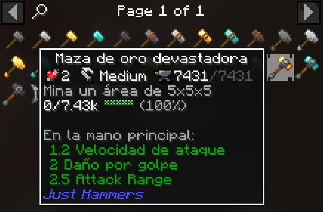 JustHammers spanish example