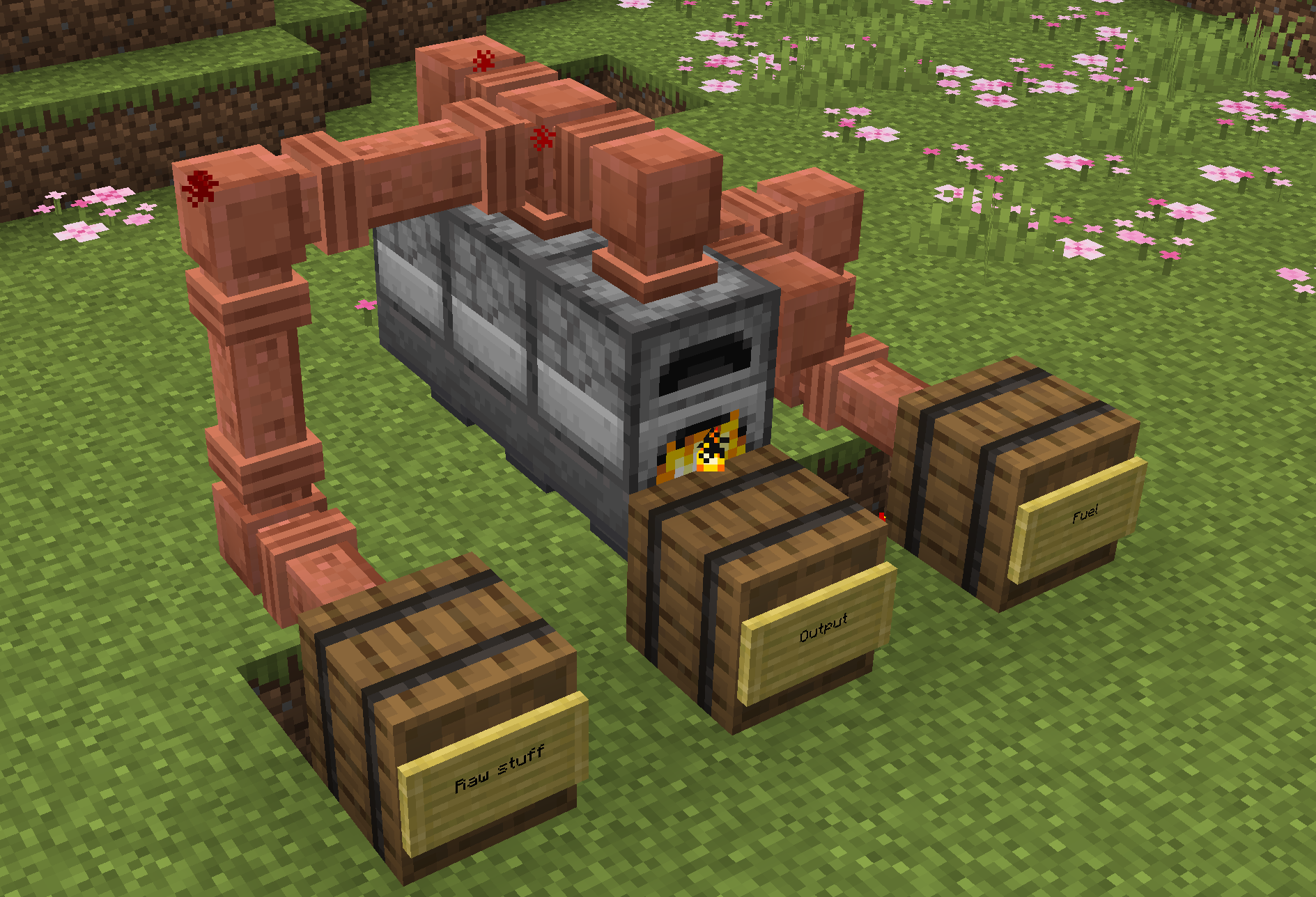 Autosmelter built using pipes