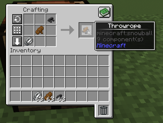 Throwrope crafting recipe
