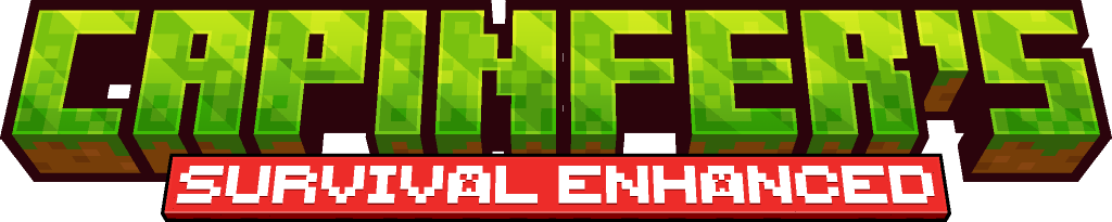 The title of the modpack whit green and red phrases