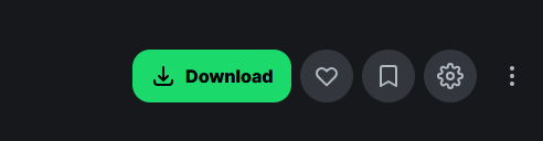 Image of the download button on Modrinth