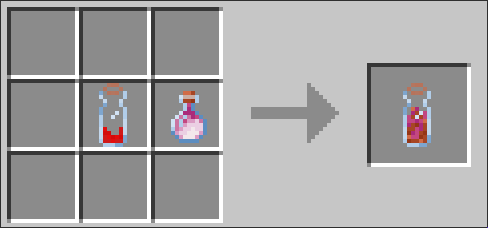 Incomplete Portal Fluid Vial recipe: Redstone Vial and Dragon Breath