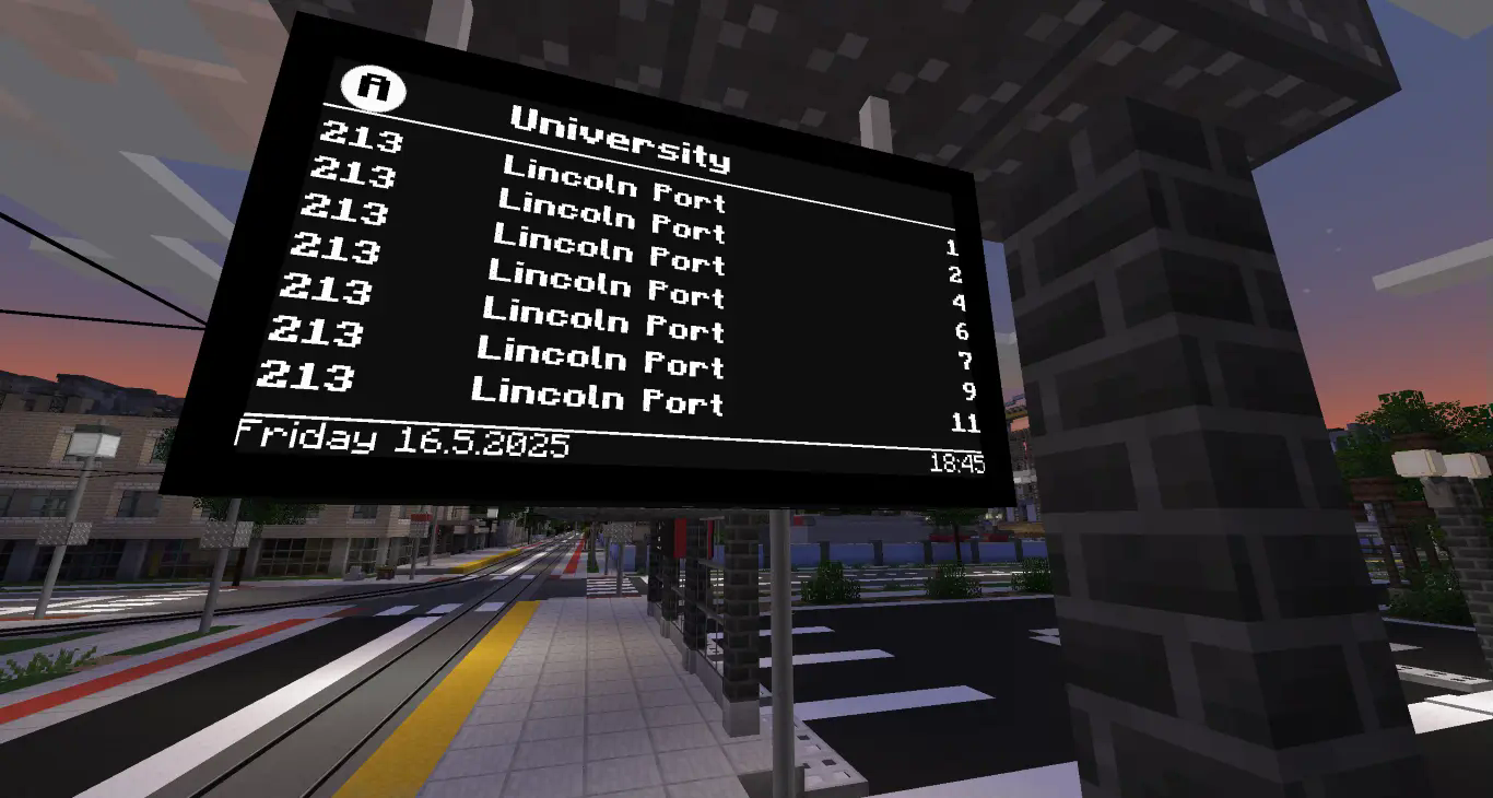 Tram PID in Minecraft