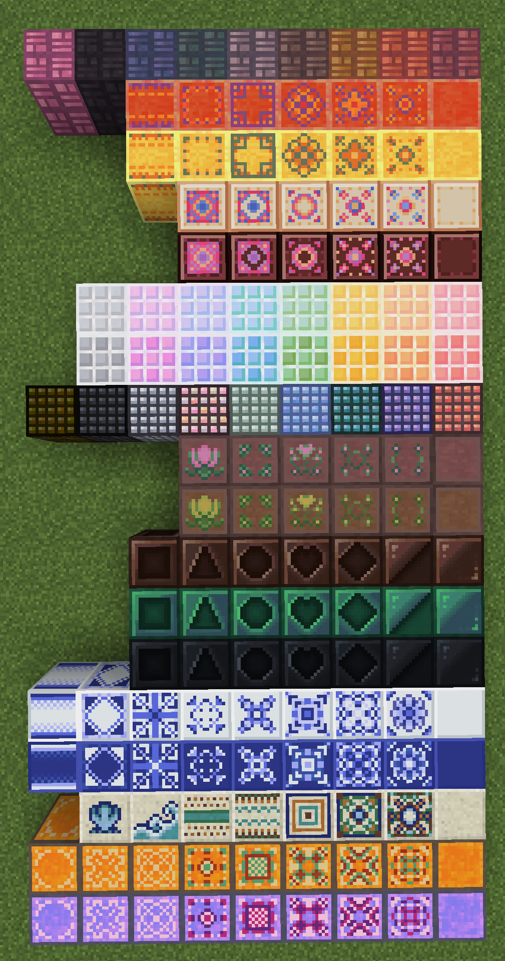 All tile varieties as of the first initial release.
