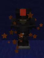 The image shows the appearance of critical hit particles from the resource pack.