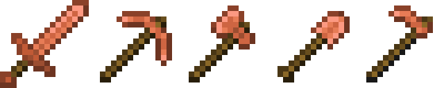 The textures of the copper tools
