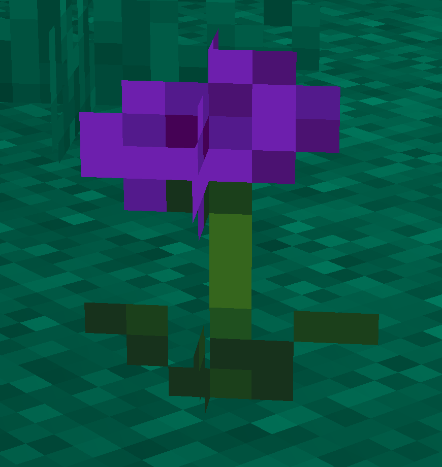 a purple flower