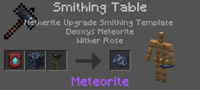 Meteorite recipe