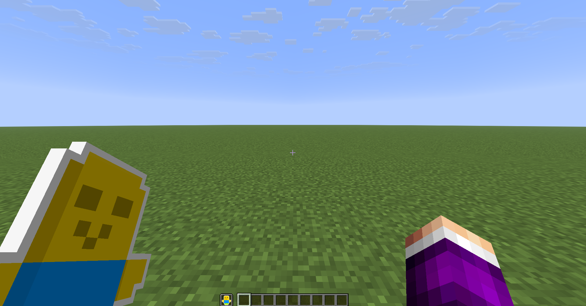 Screenshot of a player holding out the totem