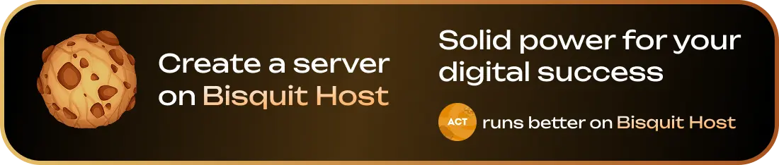 Create a server on Bisquit Host