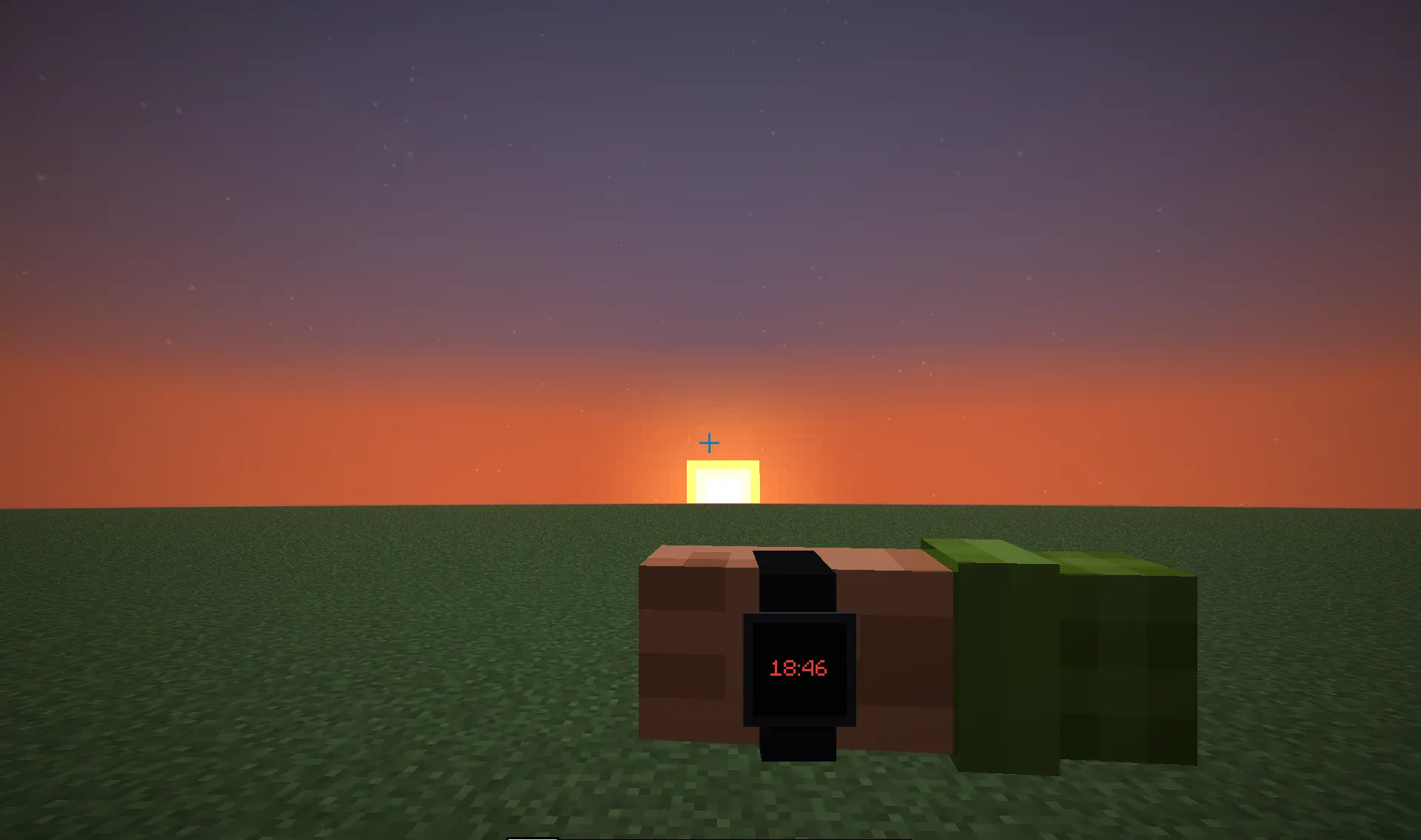You can check your watch by pressing the R key. 