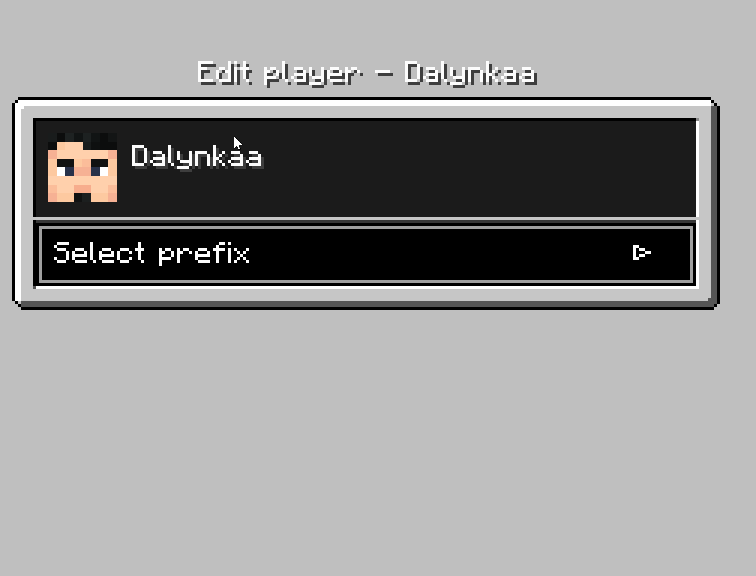 Player edit