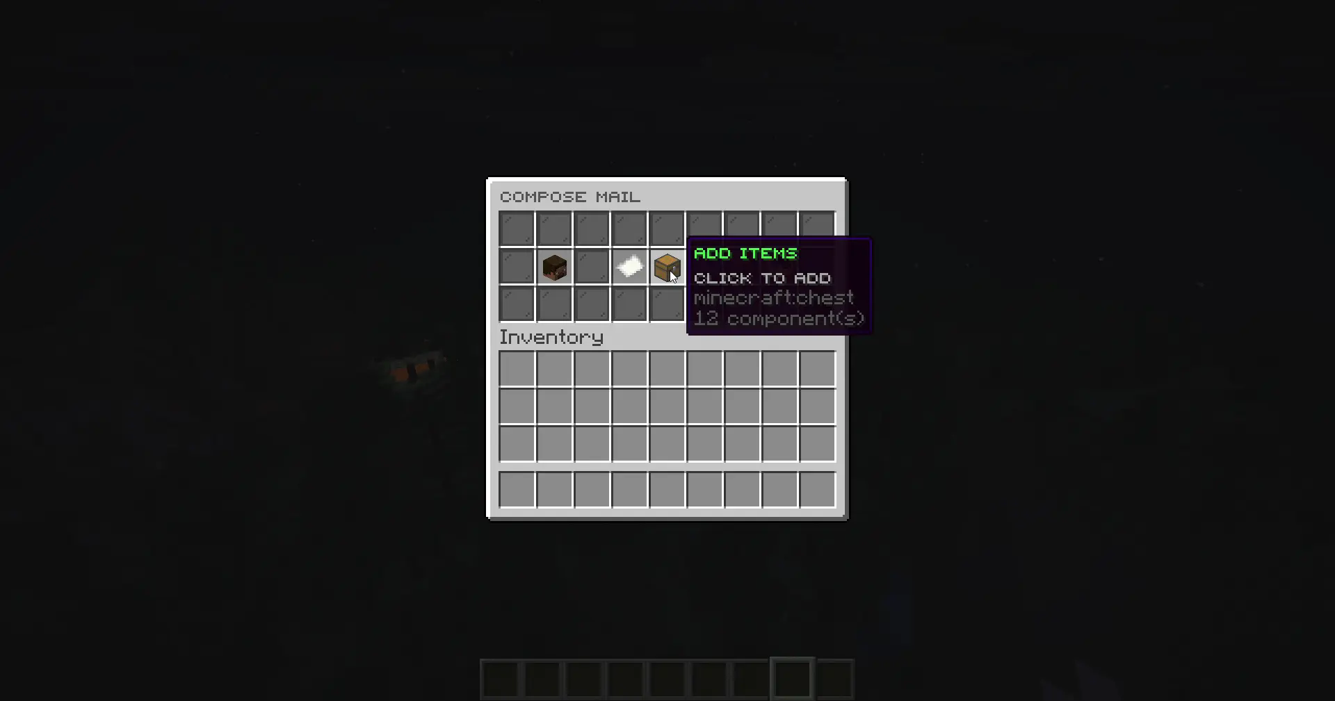 mail creation page