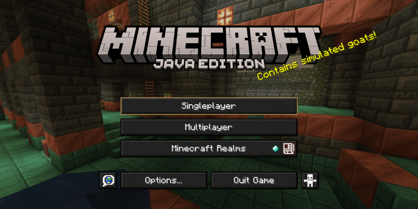 Dark mode main menu