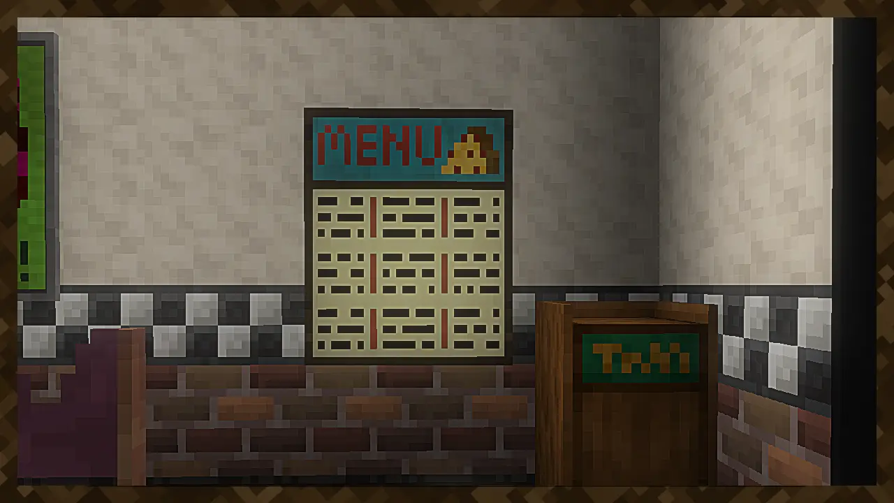 Slim, but long menu