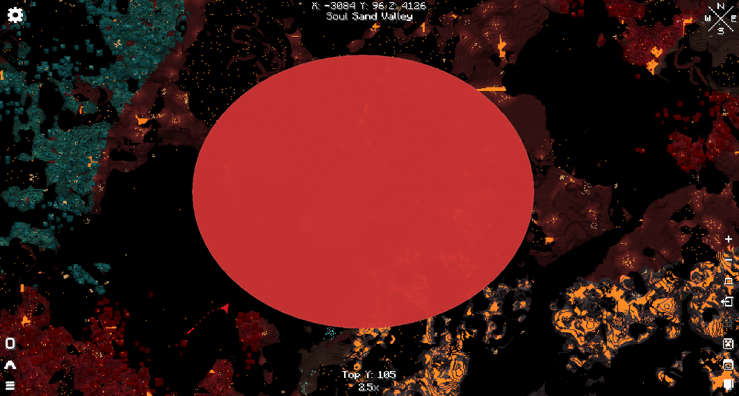 A WorldEdit selection visible in the World Map.