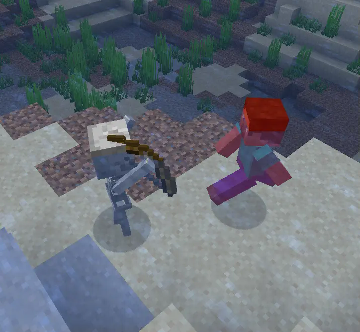 Submerged Skeleton doing melee attack