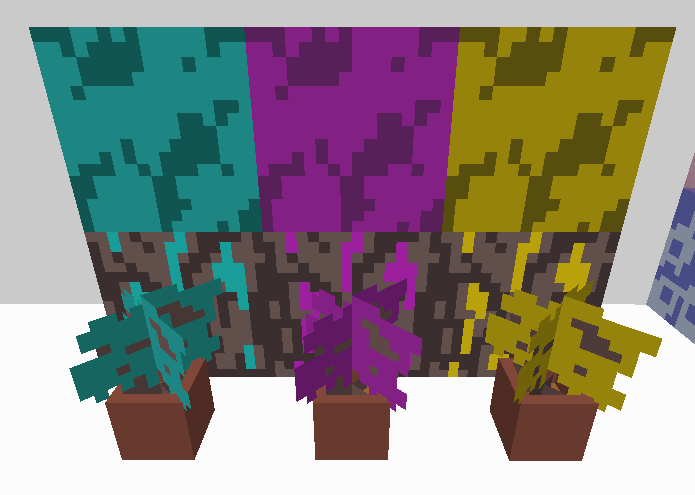 Colored saplings for CMY