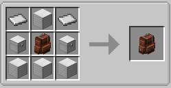 Image of iron backpack recipe, by skipping the copper tier