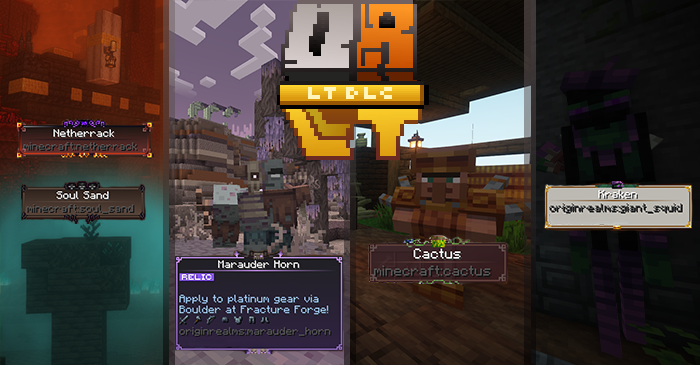 Preview of some altered Tooltip Border Frames, such as for Nether items, Blighted Badlands, and others.