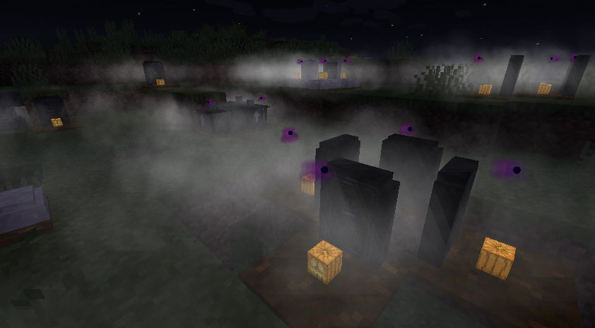 Spooky smoke during halloween