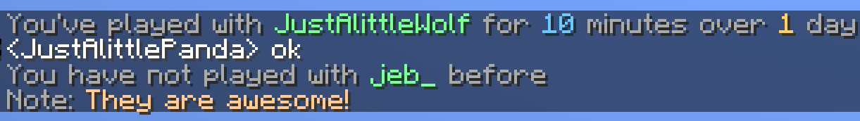 An image showing the output of the mod