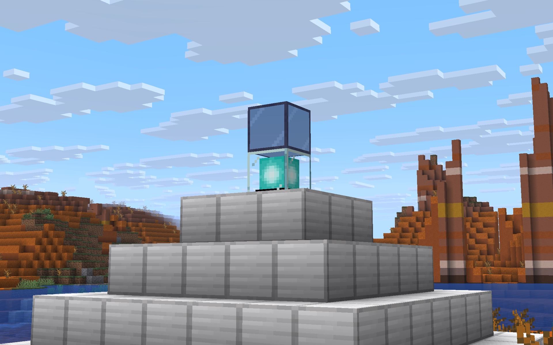 A working beacon without a visible beam