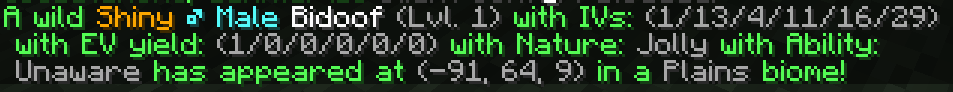 All stats in main message