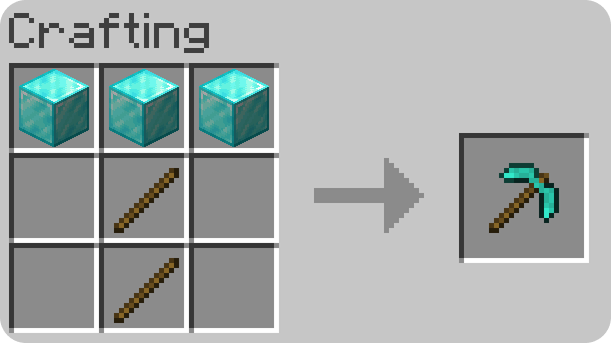 Crafting Advanced Diamond Pickaxe