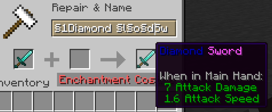 Formatting in Anvil