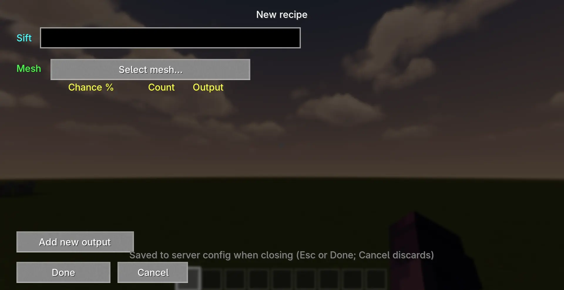 Add Recipe