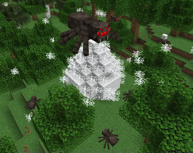 Spider Queen on top of a Spider Den