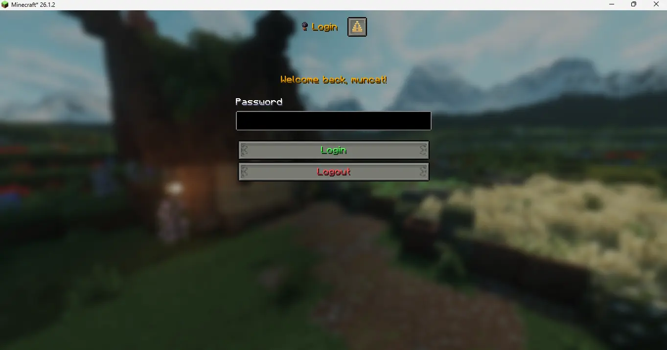 Login dialog