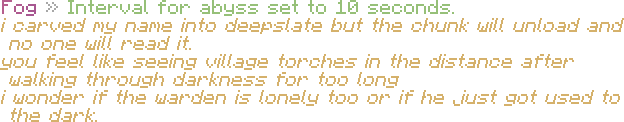 Fog Texts