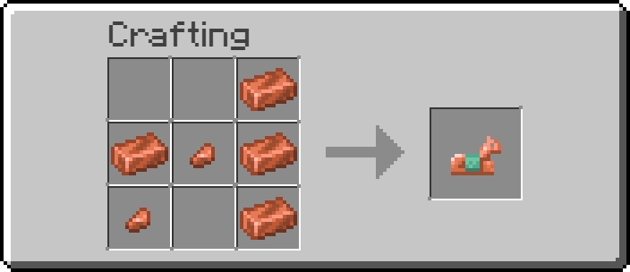 Copper Horse Armor crafting recipe
