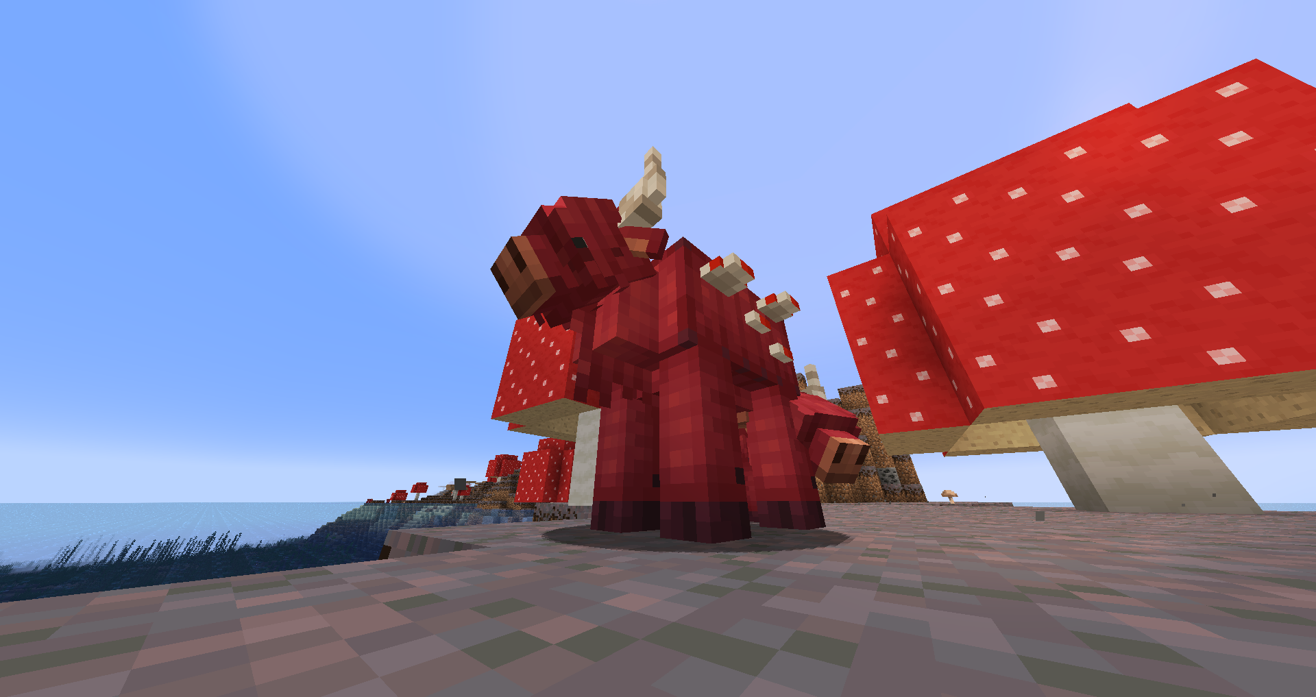 Mooshroom in-game.