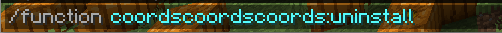 CoordsCoordsCoords remove uninstall