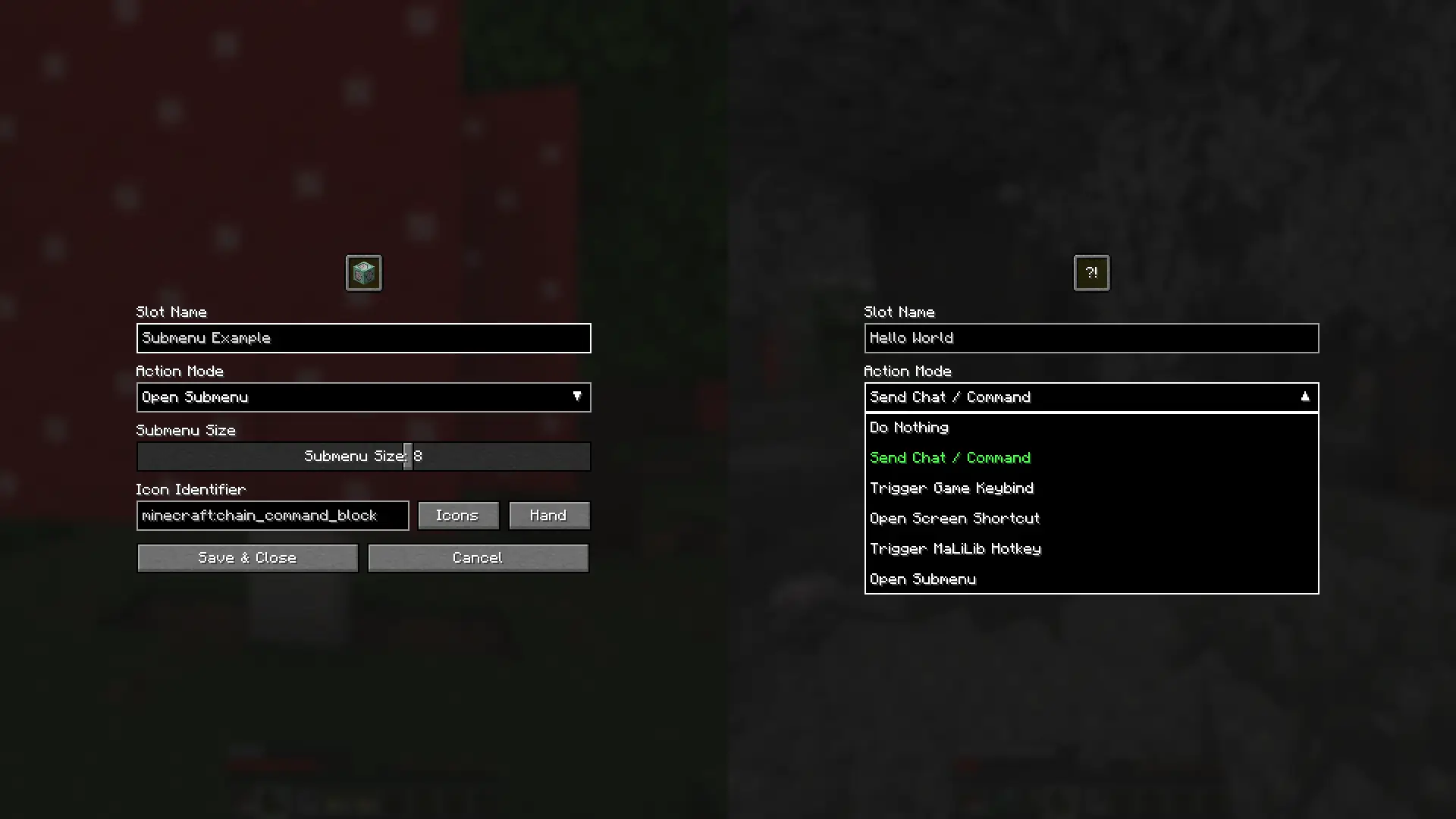 Slot editor