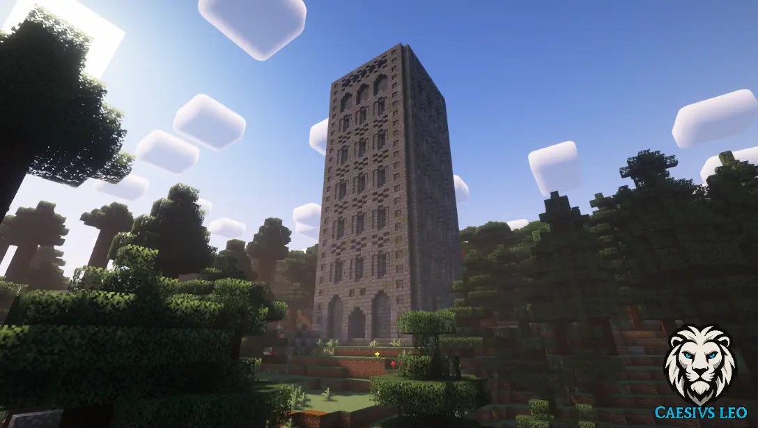 A monolithic tower