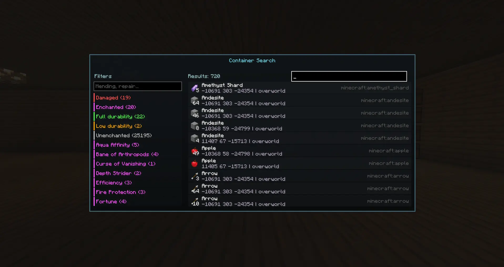 Container GUI