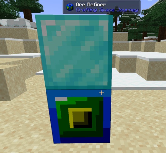 Diamond ore was instantly converted into a diamond block.
