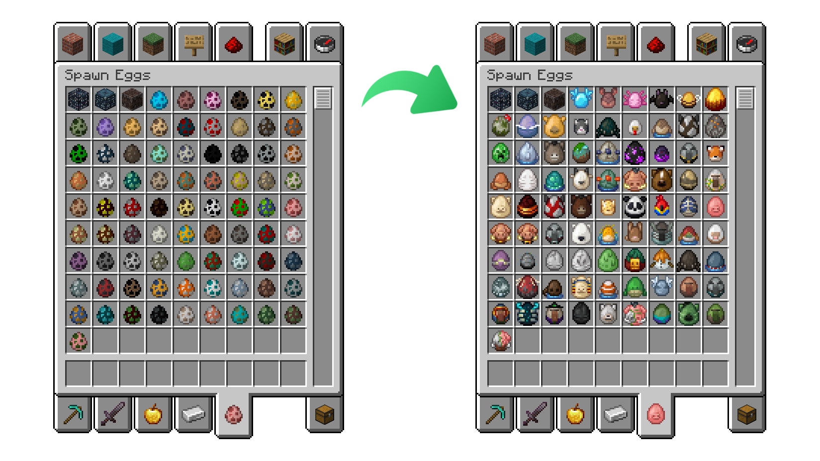 updated egg textures