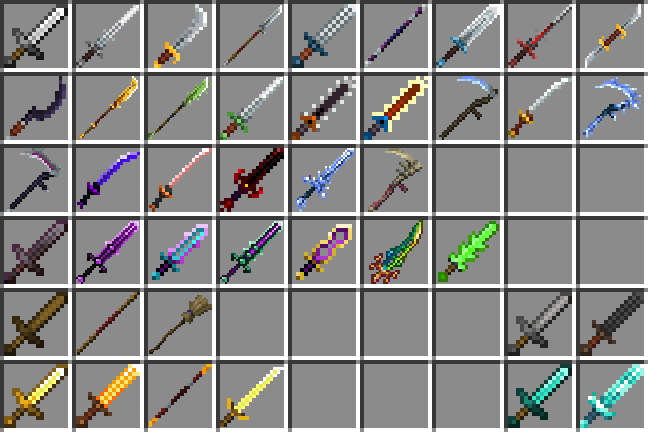 Custom swords.