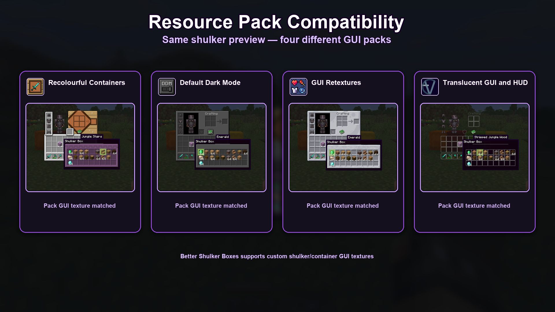 pack compatibility