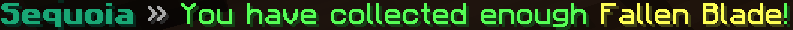 Needed item collected
